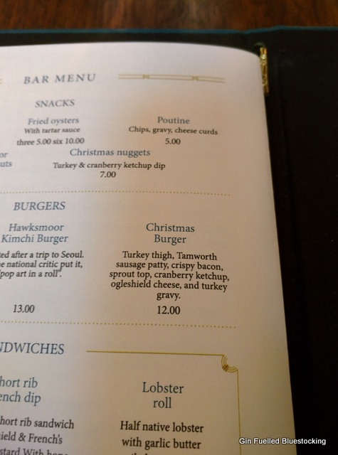 Hawksmoor Christmas Burger