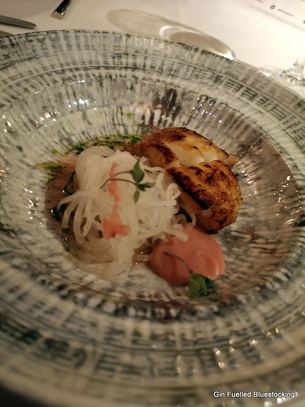 Image: Miso Cod fish course from James Martin Manchester.