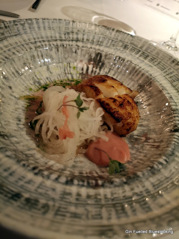 Image: Miso Cod fish course from James Martin Manchester.