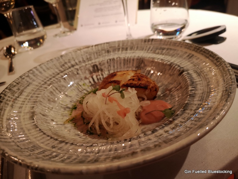 Image: Miso Cod fish course from James Martin Manchester.