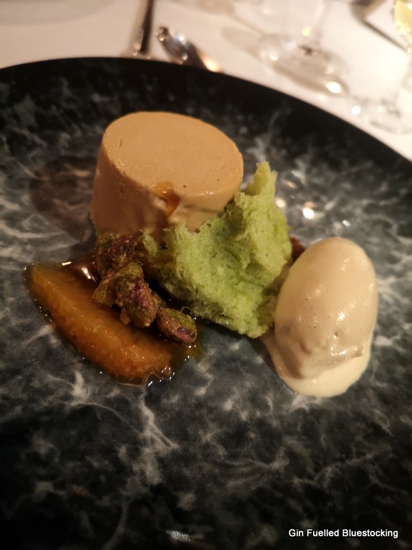 Image: Caramelised white chocolate dessert from James Martin, Manchester