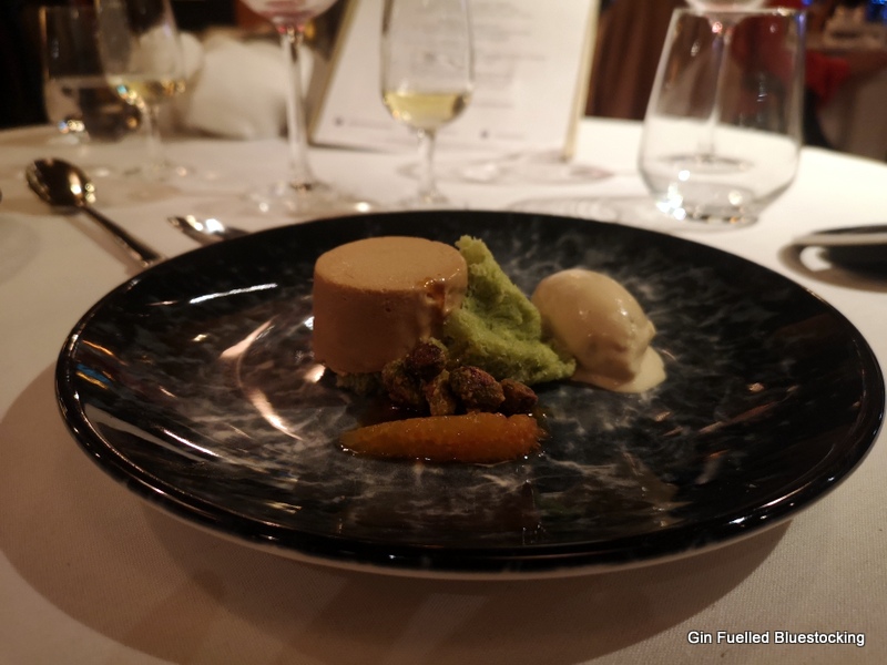 Image: Caramelised white chocolate dessert from James Martin, Manchester
